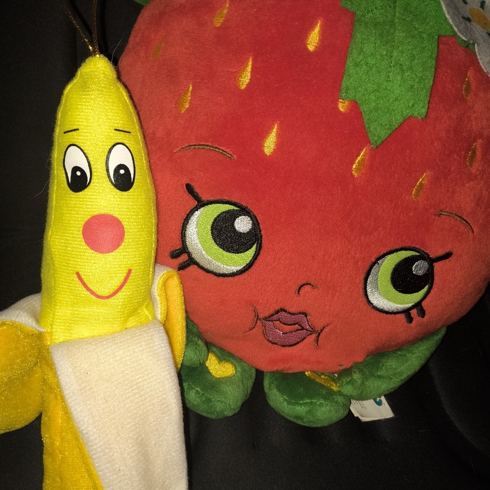 Strawberry Plush Comes With Banana.
